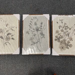 Canvas Pastel Floral Painting